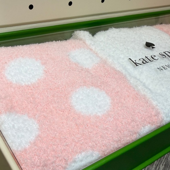 Kate Spade Pink and White Polka Dot Sock Set - Picture 2 of 7